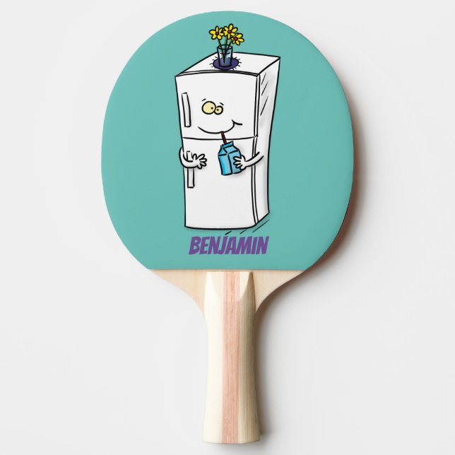 Raquette De Ping Pong Illustration drôle de réfrigérateur (Devant)