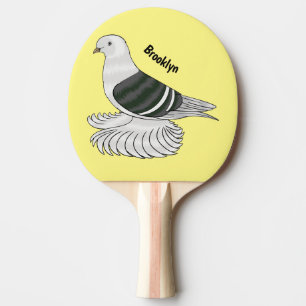 Raquette De Ping Pong Illustration du pigeon pigeon du Bouclier de Saxon