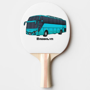 Raquette De Ping Pong Illustration d'un autobus à passagers moderne