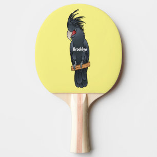 Raquette De Ping Pong Illustration d'un oiseau de cobaye de palme
