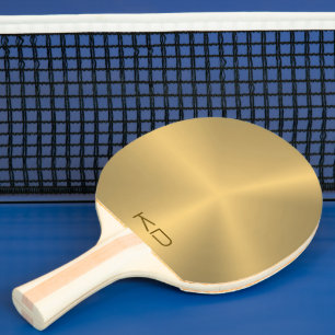 Raquette De Ping Pong Image De Metallic Gold Arrière - plan