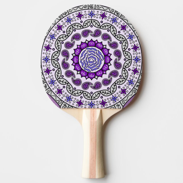 Raquette De Ping Pong Imaginaire Mehndi Paddle Ping Ping Ping (Devant)