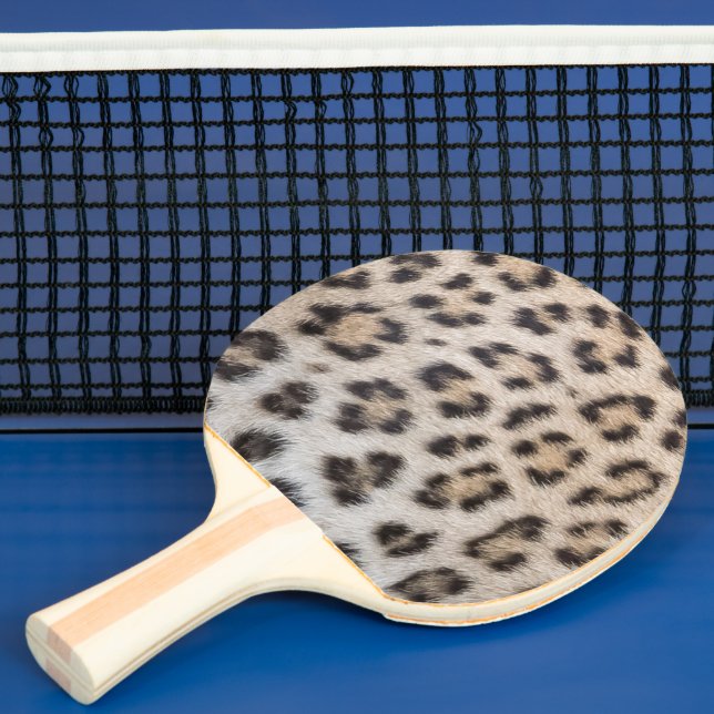 Raquette De Ping Pong Impression animale élégante et stylée fourrure léo (Insitu)