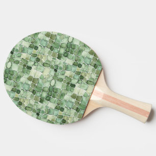 Raquette De Ping Pong Impression d'alligator vert    