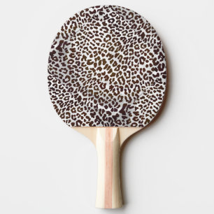 Raquette De Ping Pong Impression de chocolat léopard