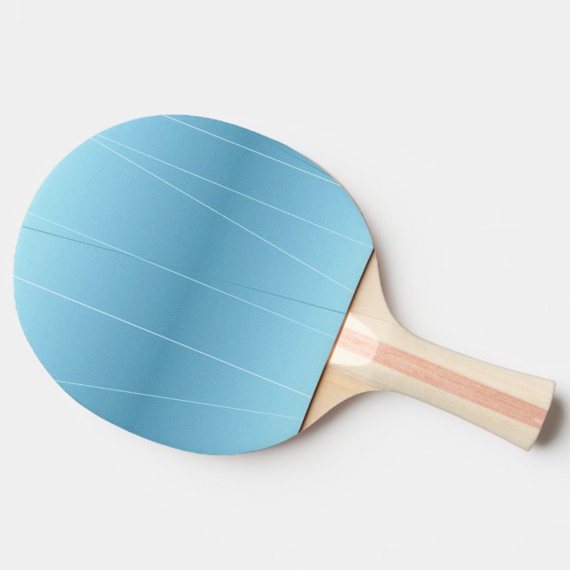 Raquette De Ping Pong Impression de ligne bleue (Côté)