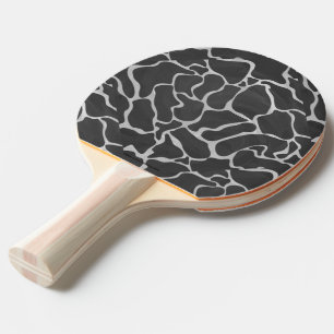 Raquette De Ping Pong Impression Giraffe noir et gris clair