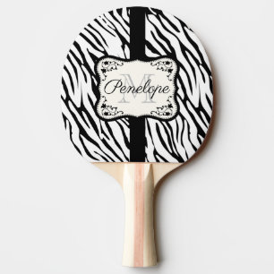 Raquette De Ping Pong Impression Zebra