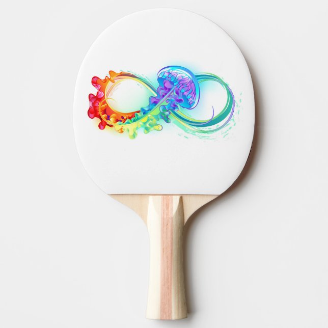 Raquette De Ping Pong Infinity avec Rainbow Jellyfish (Devant)