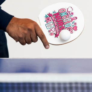 Raquette De Ping Pong Infirmière en oncologie Sensibilisation au cancer