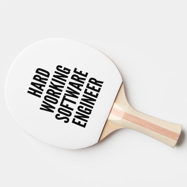 Raquette De Ping Pong Ingénieur logiciel de travail dur (Côté)