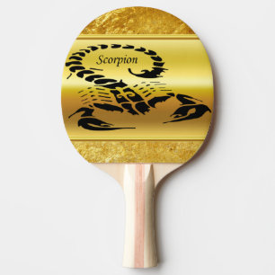 Raquette De Ping Pong Insecte très venimeux toxique de scorpion d'or