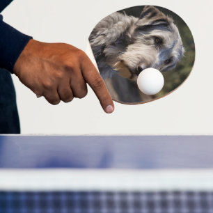 Raquette De Ping Pong Irish Wolfhound Je Ne Suis Pas Amusé,