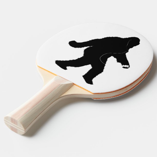 Raquette De Ping Pong iSquatch ( Couleur Arrière - plan Personnaliser) (Devant Angle)
