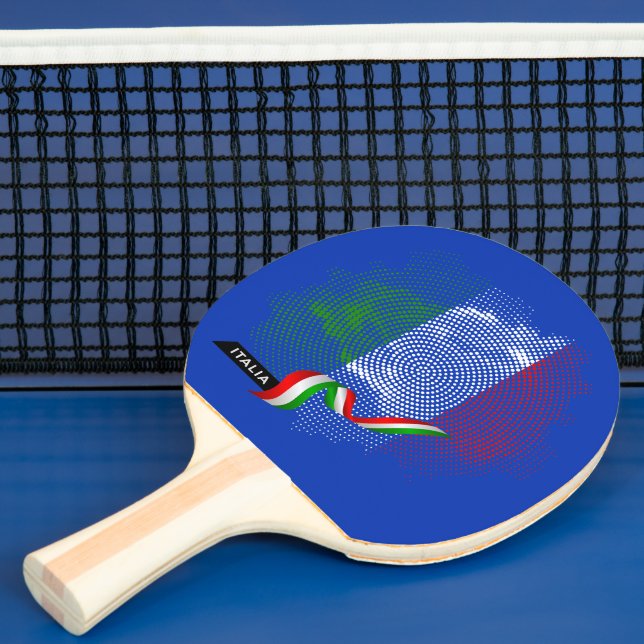 Raquette De Ping Pong Italian flag (Insitu)