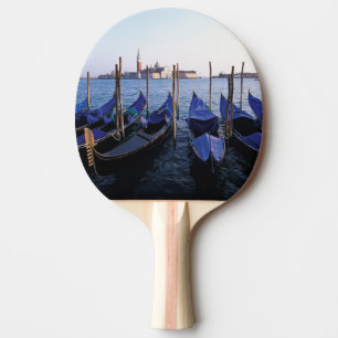 Raquette De Ping Pong Italie, Vénétie, Venise, Rangée de gondoles et San