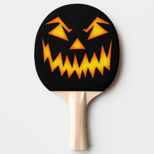 Raquette De Ping Pong Jack-o-Lantern