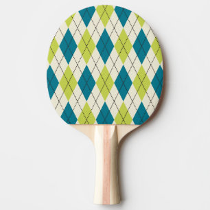 Raquette De Ping Pong Jacquard Bleu Et Vert