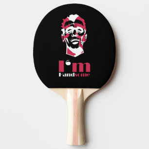 Raquette De Ping Pong J'ai un visage abstrait beau