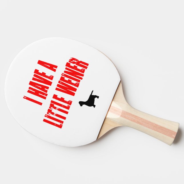 Raquette De Ping Pong J'ai une petite blague Weiner (Côté)