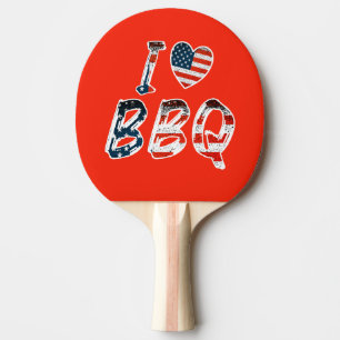 Raquette De Ping Pong J'aime le barbecue