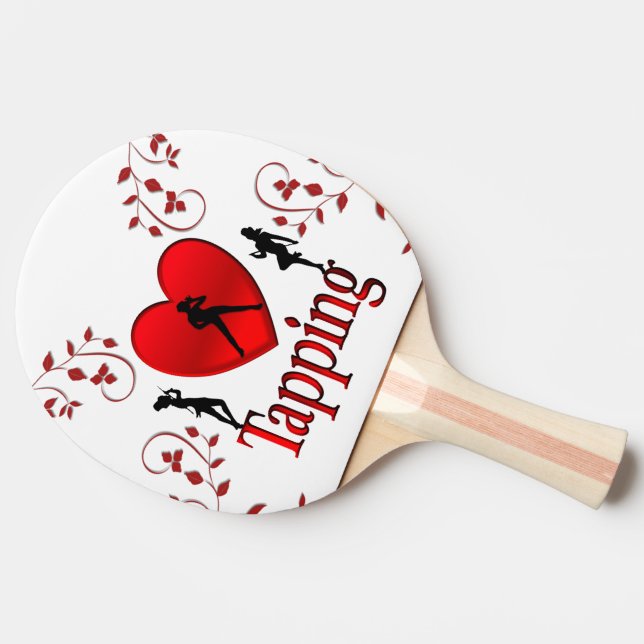 Raquette De Ping Pong J'aime le claquettes (Côté)