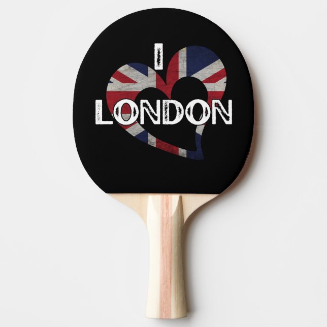 RAQUETTE DE PING PONG J'AIME LONDRES (Devant)
