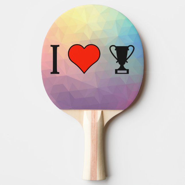 Raquette De Ping Pong J'aime obtenir des trophées (Devant)