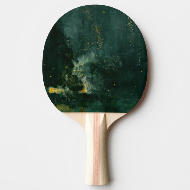 Raquette De Ping Pong James Whistler - Nocturne en noir et or (Devant)