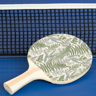 Raquette De Ping Pong Jardin vert fleuri