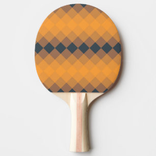 Raquette De Ping Pong Jaune, géométrique, vivante, abstraite motif tenda