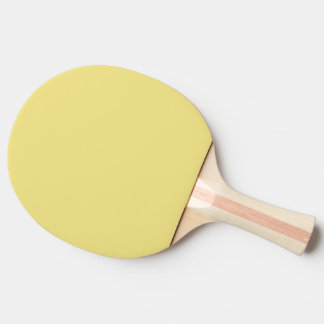 Raquette De Ping Pong Jaune pastel uni moderne