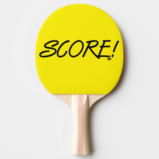 Raquette de ping pong jaune Score (Devant)