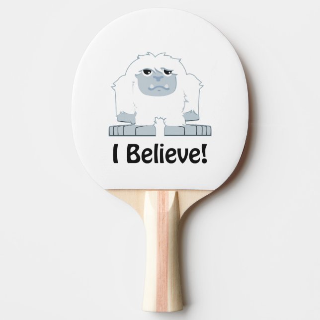 Raquette De Ping Pong Je Crois ! Cute Yeti (Devant)