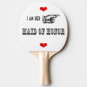 Raquette De Ping Pong Je suis sa demoiselle d'honneur