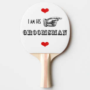 Raquette De Ping Pong Je suis SON M. Groomsman