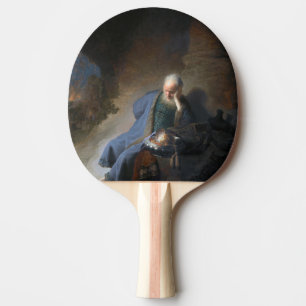 Raquette De Ping Pong Jérémie pleurant sur la chute de Jérusalem, Rembra