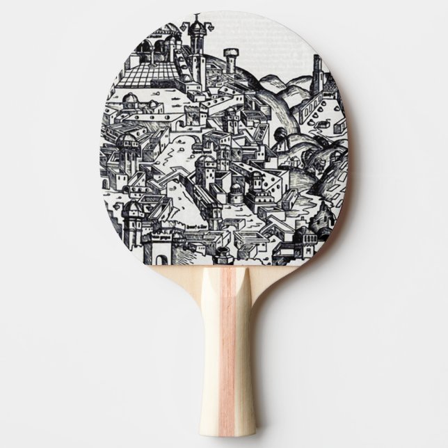 Raquette De Ping Pong Jérusalem sous le règne de Salomon (Devant)
