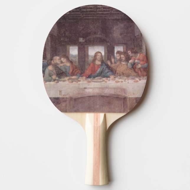 Raquette De Ping Pong Jésus "Yeshoua" La Dernière Cène, Léonard de Vinci (Devant)