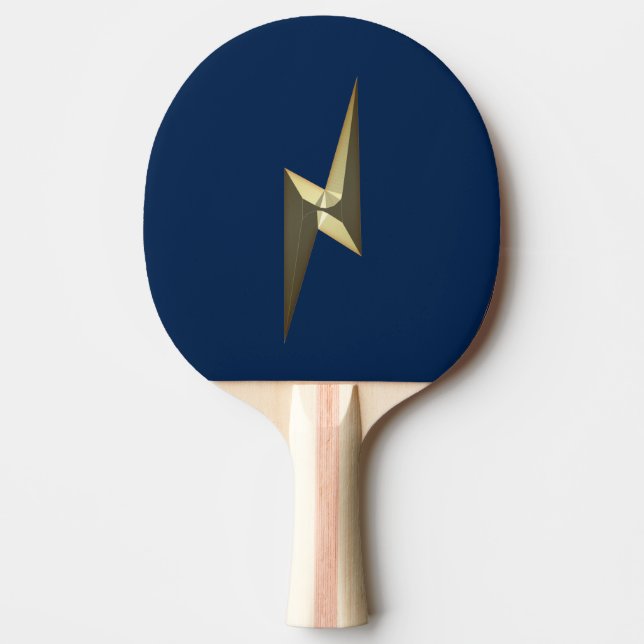 Raquette De Ping Pong Jeu d'or bleu marine (Devant)