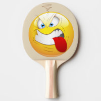 Jeu sur le visage heureux fâché en jaune