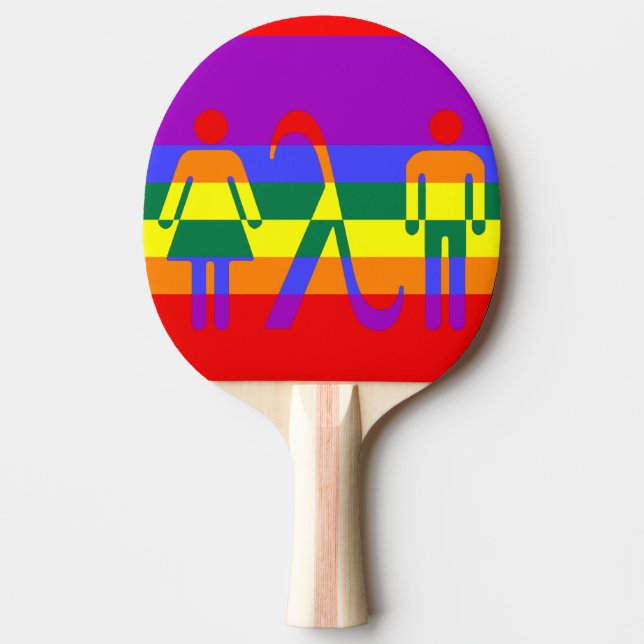 Raquette De Ping Pong Jeux LGBT Pride (Devant)