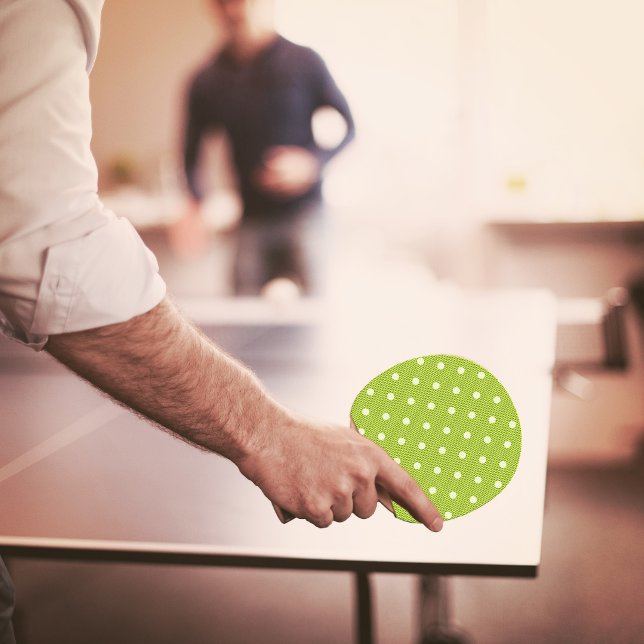 Raquette De Ping Pong Joie Mouchetée Verte (Dotty Delight Green Ping Pong Paddle)