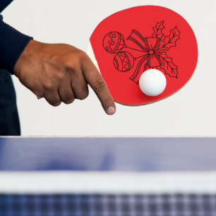 Raquette De Ping Pong Joli cloche de Noël en ligne art