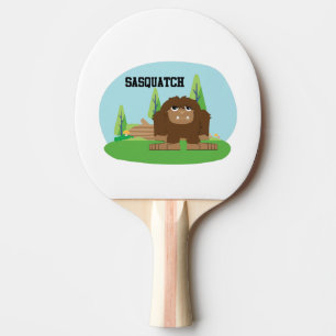 Raquette De Ping Pong Joli dessin animé Sasquatch