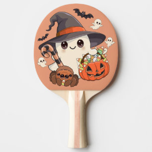 Raquette De Ping Pong Joli fantôme de Halloween de style Kawaii