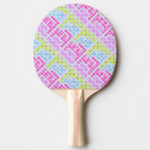 Raquette De Ping Pong Joli graffiti géométrique girly motif li