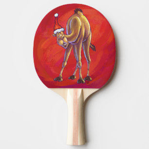 Raquette De Ping Pong Joli Noël Camel En Rouge