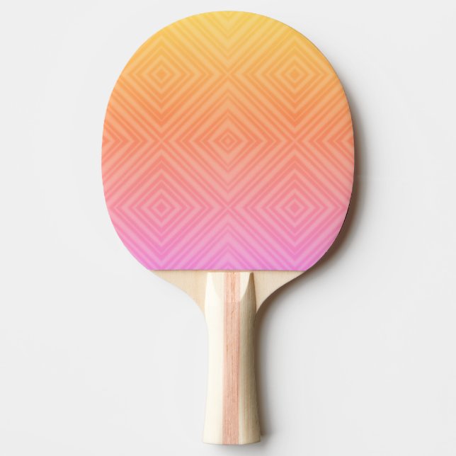 Raquette De Ping Pong Joli Pastel Hypnotique Diamant Moderne Pop Art (Devant)