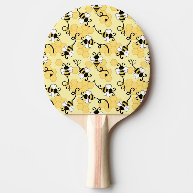 Raquette De Ping Pong Joli petit motif abeilles (Devant)